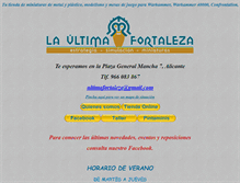 Tablet Screenshot of laultimafortaleza.com